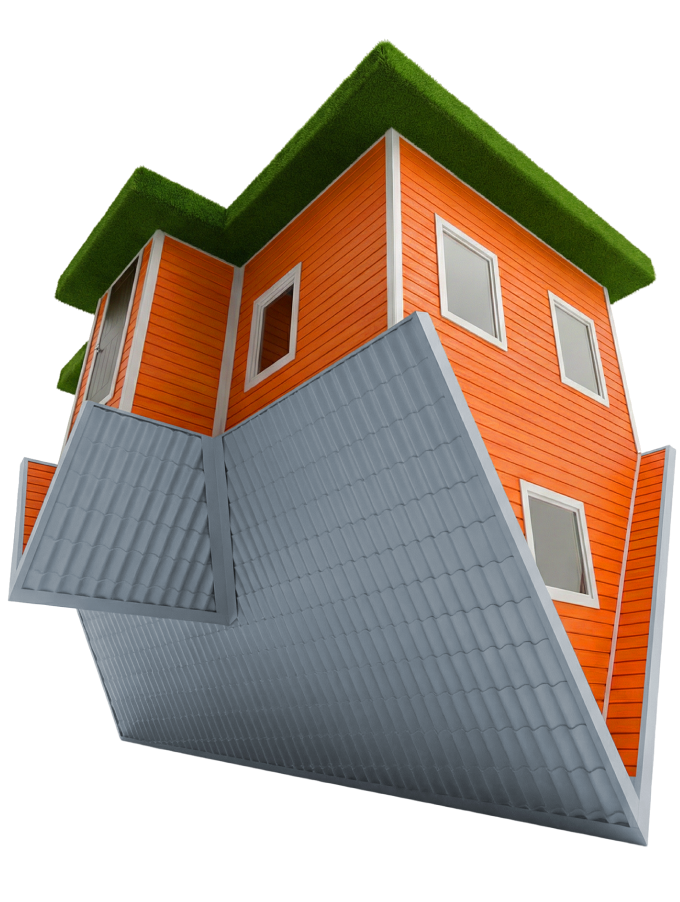 Upside-down house